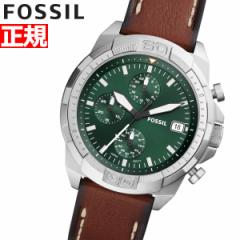 フォッシル FOSSIL 腕時計 メンズ BRONSON ブロンソン クロノグラフ FS5898 グリーン ブラウン レザー
