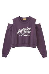HYSTERIC GLAMOUR �q�X�e���b�N�O���}�[ 01261CS01 HYSTERIC�fS LOVETRAP �V���[�g��X�E�F�b�g PURPLE ���K�ʔ� ���f�B�[�X
