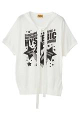 HYSTERIC GLAMOUR �q�X�e���b�N�O���}�[ 01261CT01 HG GOOD TIME COMIN T�V���c WHITE ���K�ʔ� ���f�B�[�X