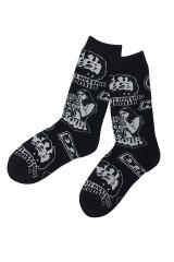 HYSTERIC GLAMOUR �q�X�e���b�N�O���}�[ 01261QT04 SUPER-HYS�� �\�b�N�X BLACK ���K�ʔ� ���f�B�[�X