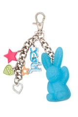 X-girl �G�b�N�X�K�[�� 105261054018 GUMMY BUNNY COLORFUL KEY CHARM �L�[�z���_�[ BLUE ���K�ʔ� ���f�B�[�X