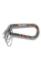XLARGE �G�N�X�g�����[�W 101261054008 STANDARD LOGO KEYRING CARABINER �L�[�����O�J���r�i CAMO ���K�ʔ� �����Y ���f�B�[�X