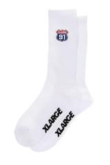 XLARGE �G�N�X�g�����[�W 101234054003 XL 91 EMBROIDERED SOCKS XLARGE �\�b�N�X WHITE ���K�ʔ� �����Y ���f�B�[�X xlarge