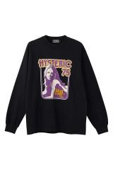 HYSTERIC GLAMOUR �q�X�e���b�N�O���}�[ 02253CL13 LAST CALL 75 T�V���c BLACK ���K�ʔ� �����Y