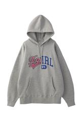 X-girl �G�b�N�X�K�[�� 105253012016 MIX COLLEGE LOGO SWEAT HOODIE �p�[�J�[ ASH ���K�ʔ� ���f�B�[�X