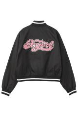 X-girl �G�b�N�X�K�[�� 105253021008 CHEERFUL LOGO VARSITY JACKET �o�[�V�e�B�W���P�b�g BLACK ���K�ʔ� ���f�B�[�X