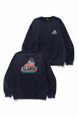 XLARGE �G�N�X�g�����[�W 101253012016 SCARY NIGHT OG CREWNECK SWEATSHIRT �N���[�l�b�N�X�E�F�b�g BLACK ���K�ʔ� �����Y ���f�B�[�X