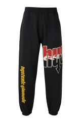 HYSTERIC GLAMOUR �q�X�e���b�N�O���}�[ 02261CP01 HYS FLARE LOGO �X�E�F�b�g�p���c BLACK ���K�ʔ� �����Y