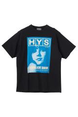 HYSTERIC GLAMOUR �q�X�e���b�N�O���}�[ 02261CT03 MOONLIGHT DRIVE T�V���c BLACK ���K�ʔ� �����Y