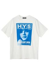 HYSTERIC GLAMOUR �q�X�e���b�N�O���}�[ 02261CT03 MOONLIGHT DRIVE T�V���c WHITE ���K�ʔ� �����Y