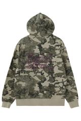 X-girl �G�b�N�X�K�[�� 105261012007 EMBROIDERED LOGO ZIP UP SWEAT HOODIE �W�b�v�p�[�J�[ CAMO ���K�ʔ� ���f�B�[�X