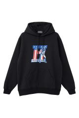 HYSTERIC GLAMOUR �q�X�e���b�N�O���}�[ 02253CF04 H TIMES �p�[�J�[ BLACK ���K�ʔ� �����Y
