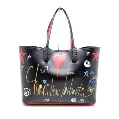 �y��{���X/���Z�g�zChristian Louboutin/�N���X�`���� ���u�^���@�J�o�^�@CABATA�@�g�[�g�o�b�O�@�u���b�N�@1185010�y���Áz