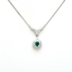 �y��{���X/���Z�g�zPt850�@�G�������h���_�C�� �l�b�N���X�@�G�������h0.28ct/�_�C��0.48ct�y���Áz