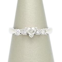 �y��{���X/���Z�g�zPt900�@�n�[�g �_�C�������h �����O�@�_�C��0.50ct�@12.5���y���Áz