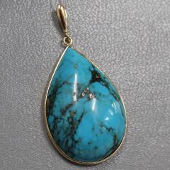 K18ターコイズペンダントトップ 7.3gの通販はau PAY マーケット - 鴫原