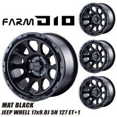 ���[�J�[���� ���[�^�[�t�@�[�� �z�C�[�� JEEP D10 (�f�B�[�e��) �}�b�g�u���b�N 17x9.0J 5H 127 ET+1 4�{�Z�b�g ������s�E�ԕi�s��