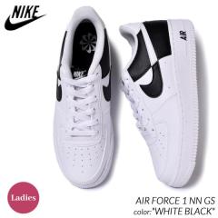 �C�O���� NIKE �i�C�L �E�B�����Y �G�A�t�H�[�X �X�j�[�J�[ AIR FORCE 1 NN GS WHITE BLACK ( �� �z���C�g �� �X�v���b�g ���f�B�[�X HF9