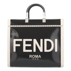 �t�F���f�B �o�b�O ���f�B�[�X FENDI �T���V���C�� �~�f�B�A�� �V���b�p�[ 8BH386 ANT7 F0H9H �u���b�N �n���h�o�b�O �g�[�g�o�b�O
