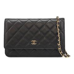 �V���l�� �o�b�O ���f�B�[�X CHANEL �N���V�b�N �`�F�[���E�H���b�g AP0250 Y01295 C3906 �u���b�N �S�[���h���� �V�����_�[�o�b�O �|�V