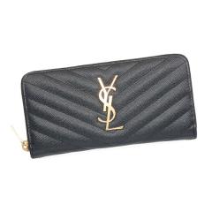 �T�����[���� ���z ���f�B�[�X SAINT LAURENT ���m�O���� �t���W�b�v�E�H���b�g 358094 BOW01 1000 �u���b�N �S�[���h���� �����z ���E��