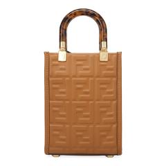 �t�F���f�B �o�b�O ���f�B�[�X FENDI �T���V���C�� �V���b�p�[ �~�j 8BS051 AMCI F0NYJ �u���E�� �~�j�o�b�O �V�����_�[�o�b�O