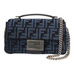 �t�F���f�B �o�b�O ���f�B�[�X FENDI �o�Q�b�g �`�F�[�� �~�f�B 8BR793 ALG7 F1HZR �u���[+�u���b�N �V�����_�[�o�b�O