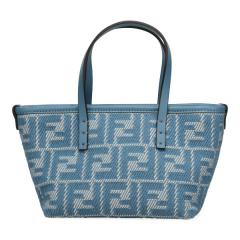 �t�F���f�B �o�b�O ���f�B�[�X FENDI ���[���~�j 8BS096 AUPX F1SKL �u���[ �n���h�o�b�O �g�[�g�o�b�O �~�j�o�b�O