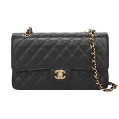 �V���l�� �o�b�O ���f�B�[�X CHANEL 11.12 �N���V�b�N �n���h�o�b�O A01112 Y01864 C3906 �u���b�N �S�[���h���� �V�����_�[�o�b�O