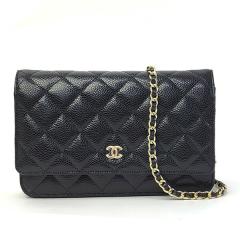 �V���l�� �o�b�O ���f�B�[�X CHANEL �N���V�b�N �`�F�[���E�H���b�g AP0250 Y01864 C3906 �u���b�N �S�[���h���� �V�����_�[�o�b�O �|�V