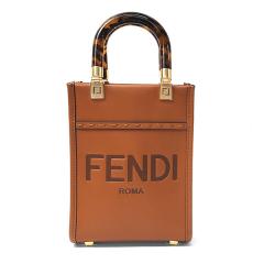 �t�F���f�B �o�b�O ���f�B�[�X FENDI �T���V���C�� �V���b�p�[ �X���[�� 8BS051 ABVL F0PWZ �u���E�� �~�j�o�b�O �V�����_�[�o�b�O