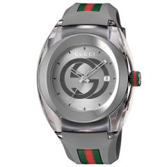 �O�b�` �r���v SYNC �V���N �O���[ �����Y GUCCI YA137109A �r���v �N�H�[�c
