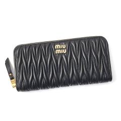 �~���E�~���E ���z ���f�B�[�X MIUMIU �}�e���b�Z �W�b�v�A���E���h�����z 5ML506 2FPP F0002 �u���b�N �����z ���E���h�t�@�X�i�[