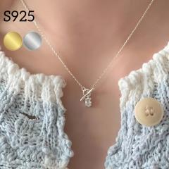 �y���������z �V���o�[925 �l�b�N���X ���f�B�[�X �����A�����M�[�Ή� �����ςȂ� �}���e�� OT�o�[ 1�� �ȉ~ �W���R�j�A   ��l���� 