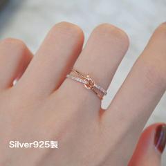 �y���������z �o�[�W�����A�b�v �����O �w�� ���� ���f�B�[�X �����ςȂ� �����A�����M�[�Ή� S925  �s���N�S�[���h �K�тȂ�  ���і� 