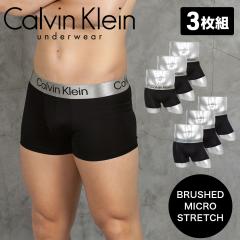 3���Z�b�g �J���o���N���C�� Calvin Klein ���[���C�Y�{�N�T�[�p���c �����Y �A���_�[�E�F�A ���� Steel Micro �c���c�� ���� �V���v�� 