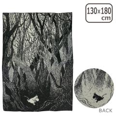 KLIPPAN �N���b�p�� �E�[���u�����P�b�g 130x180 Moomin on the run Black �V���O�� ���[�~�� �ѕz �Q�� �C���e���A �k�� eco lambs wool