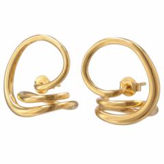 Vbg VFl CHARLOTTE CHESNAIS sAX ROUND TRIP EARRINGS t[tsAX X^[OVo[ 18KFC 17BO049VER 0