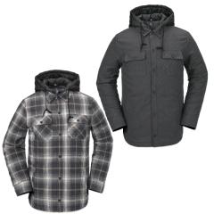 �{���R�� VOLCOM �X�m�[�{�[�h�E�F�A �X�m�[�E�F�A �W���P�b�g �����Y Insulated Riding Flannel - Heather G1652501