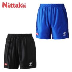 ニッタク 卓球用品 男女兼用 クォーターエアショーツ M ブラック NW