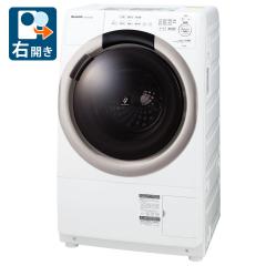 chiakiSHARP ドラム式洗濯乾燥機ES-S7K 2024年製 シャープ、マンションにも置ける洗濯7kg/乾燥3.5kgのドラム式