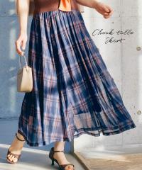 �����O�X�J�[�g ���f�B�[�X �`�F�b�N���`���[�� �X�J�[�g �t �� �H �}�L�V�X�J�[�g ���� �����X�J | L/LL | �j�b�Z�� nissen