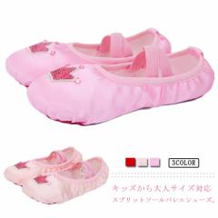 バレエ用品 子供 スプリットソール キッズ 大人 レディース 王冠 靴 バレエシューズ バレエ 布製 レッスン フィットネス ジュニア 女の