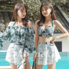 水着 タンキニ ブラウス 3点セット バンドゥビキニ 大人可愛い 楽天市場】【8/11まで5％OFFクーポン】HOYUKI 水着 3点セット