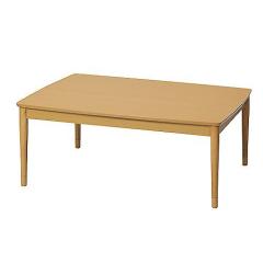 長方形105×75ヤマダセレクト 長方形こたつ机 YKF15A ナチュラル