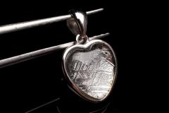 Silver925 �M�x�I���@11x12mm�@�n�[�g�^ �V���o�[�^�C�v �y���_���g�g�b�v_PR3161-1