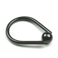 �y���[���֑Ή��z�ȉ~�`�r�[�Y�����O �u���b�N14G(1.6mm) BLACK �J���[�R�[�e�B���O �L���X�e�B���O �{�f�B�[�s�A�X BCR CBR �����O�s�A