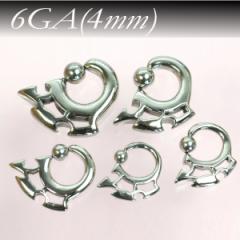 ���[���� �������� �g���C�o�� �L���v�e�B�u �r�[�Y�����O 6GA(4mm) �T�[�W�J���X�e�����X316L �{�f�B�[�s�A�X BCR CBR��