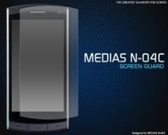 MEDIAS N-04C�p �t���ی�V�[��  �ی�t�B���� �N���[�i�[�t��  ���f�B�A�X docomo �h�R���p WM-243-30-01 