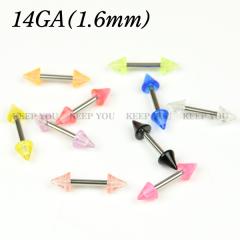 �y���[���֑Ή��z�{�f�B�s�A�X 14G(1.6mm) �o�[�x�� UV�A�N���� �R�[�� 102�� �T�[�W�J���X�e�����X �f�U�C�� �X�p�C�N �J���t�� ��s